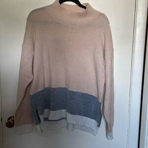 Fresh soft and long sweater. Tri-colored. Machine wash. Good condition.* Large